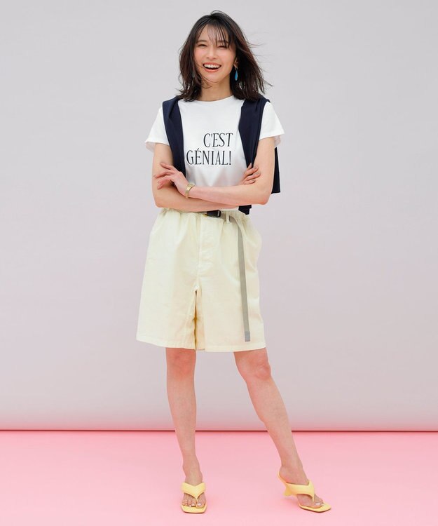 UNFILO 【UVケア/接触冷感】汗ジミ防止 撥水ロゴT オフ