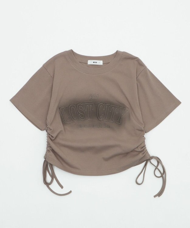 WEGO スプレーロゴドロストちびT グレー