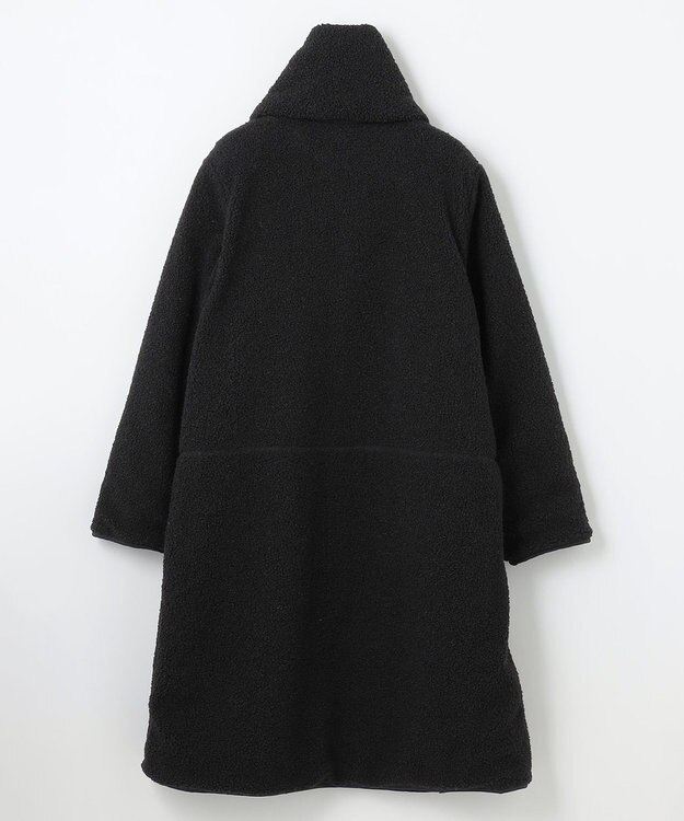 ANY L 【マフラー付き】キルトリバーシブルコート ブラック