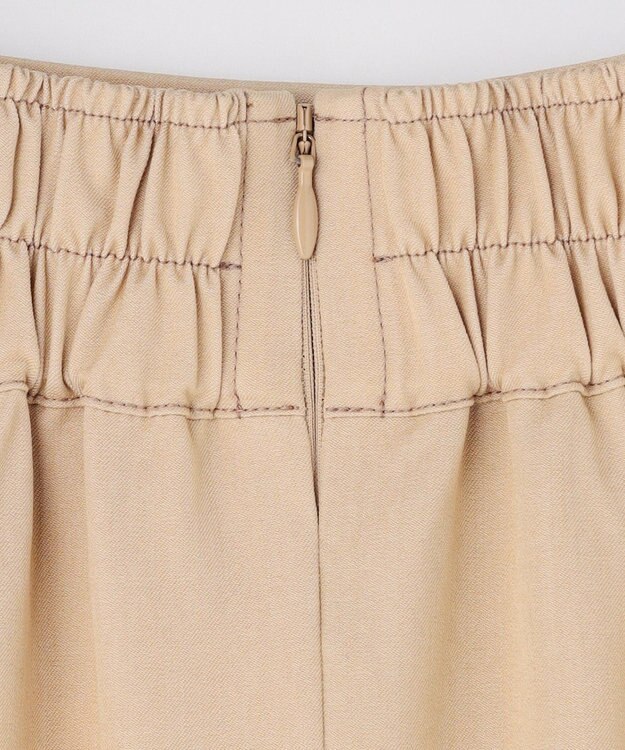 ANY SIS シャンブレーベルティッド スカート ライトベージュ