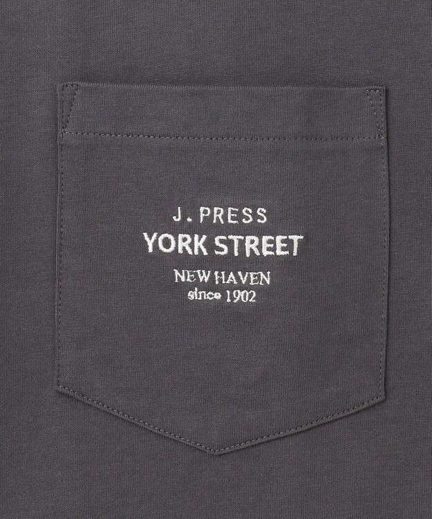 J.PRESS YORK STREET 【UNISEX】ワンポイントロゴTシャツ グレー系