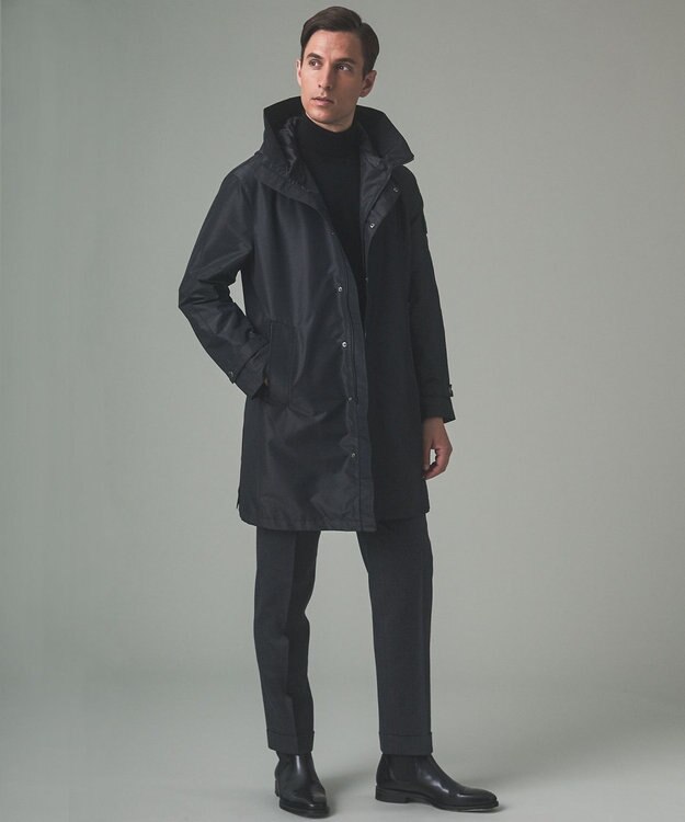 GOTAIRIKU MA-1ダウンブルゾン付【仕事で着用可】ミリタリー 3WAYフーデットパーカー ブラック系8