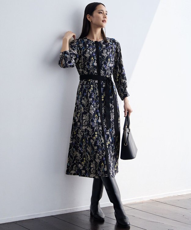 自由区 【SHIHOさん着用】ストレートインヒールロング ブーツ ブラック