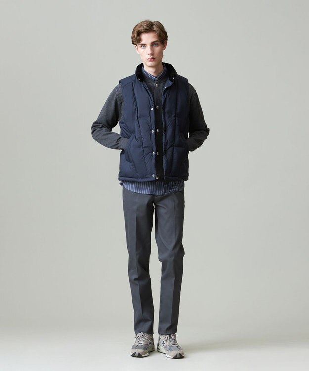 J.PRESS MEN 【ストレッチ性 / イージーケア】【FLEX YARN】ケーブルニットブルゾン型カーディガン グレー系