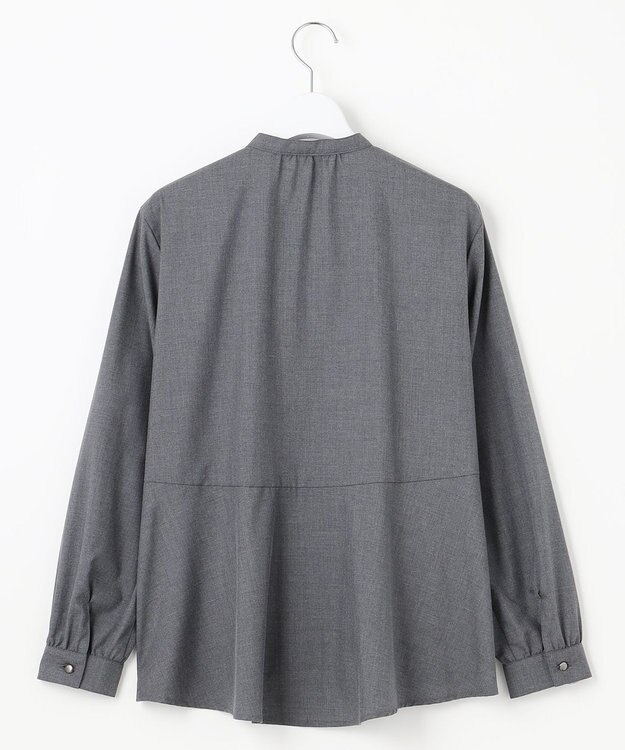 J.PRESS LADIES L 【WEB限定カラーあり・洗える】Lim-bless50sツイル ブラウス チャコール系