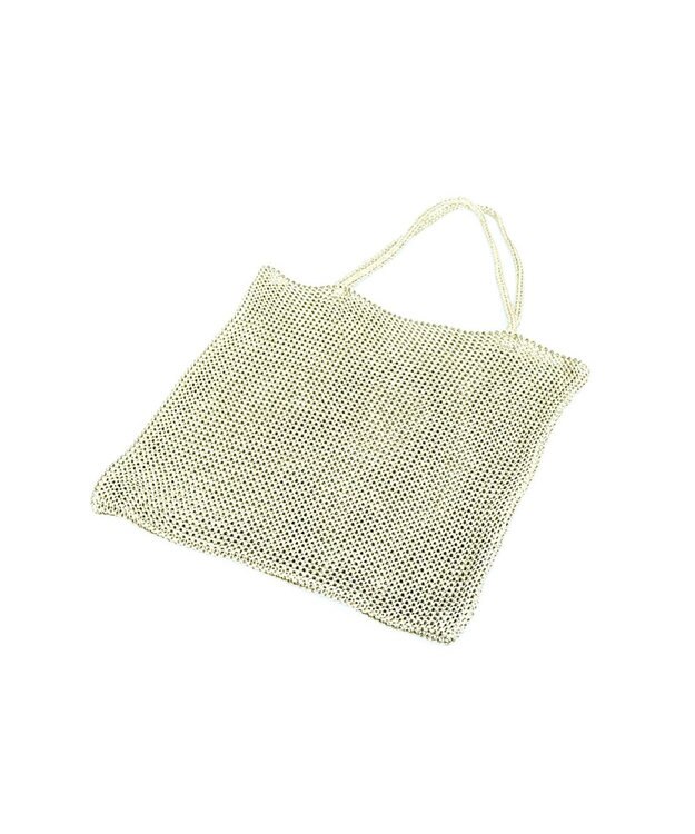 UNBILLION カシュカシュ cachecache / ラメ糸編みトートバッグ ゴールド