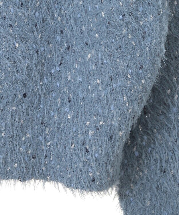 earth music&ecology ジャンボノットシャギーニットプルオーバー Light Blue