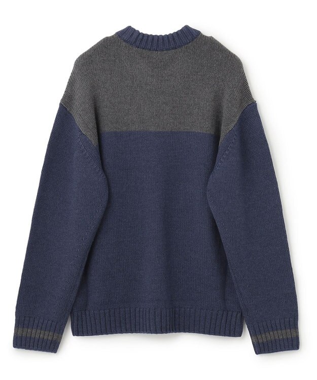 JOSEPH HOMME ラーナヴァージンメリノ　クルーネックニット ネイビー系