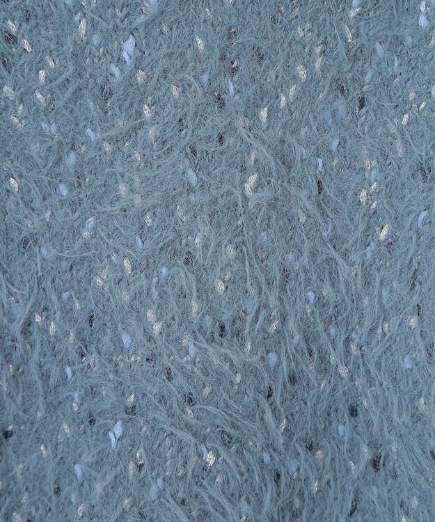 earth music&ecology ジャンボノットシャギーニットプルオーバー Light Blue