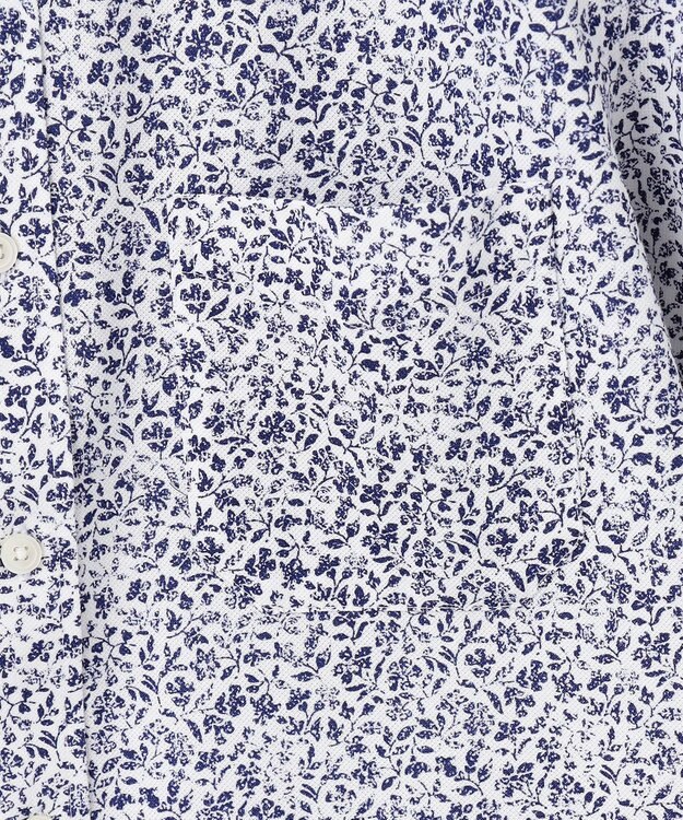 JOSEPH ABBOUD 【吸水速乾/イージーケア】シャンブレープリント ジャージ シャツ ホワイト系5