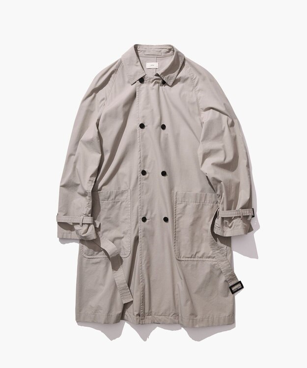 ATON LIGHT TC GABARDINE | ウォッシュトレンチコート - UNISEX BEIGE