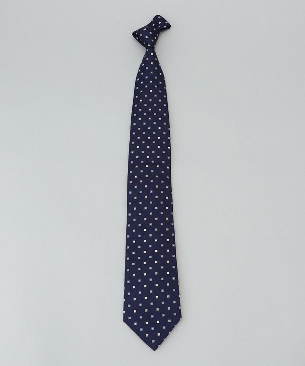 GOTAIRIKU 日本縫製/オリジナル柄【Fermo Fossati】ネクタイ_小紋柄 ネイビー系8