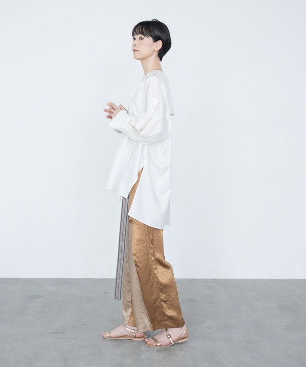 COQ FIN オーバーサイズセーラーカラーブラウス オフホワイト