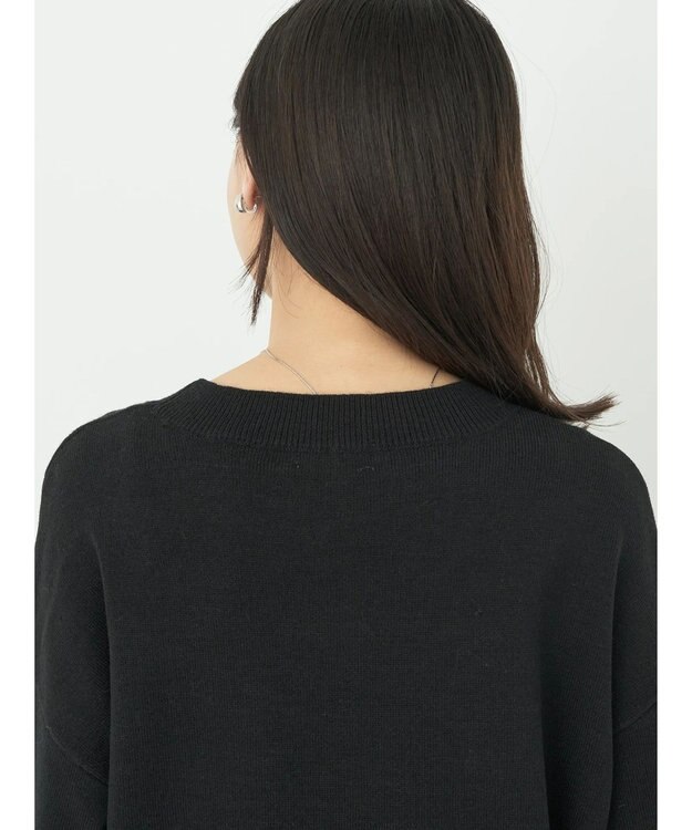 earth music&ecology バックヘムプリーツチュニック Black