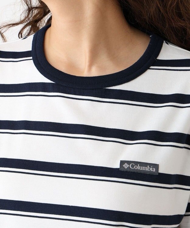 Columbia Columbia/ ウィメンズクラウドアベニューショートスリーブTシャツ /コロンビア Sea Salt Border