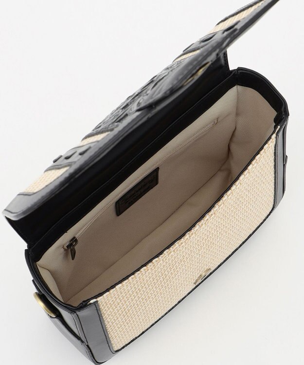 GRACE CONTINENTAL Cutwork mini Bag ブラック