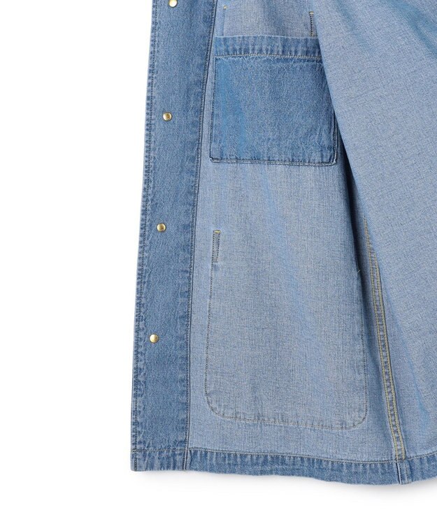 J.PRESS YORK STREET 【UNISEX】ライトオンス デニムカバーオール ダルブルー系