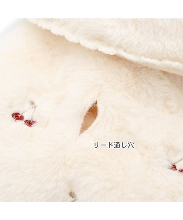 PET PARADISE ペットパラダイス チェリー ポンチョ 《ホワイト 》 中型犬 大型犬 オフホワイト