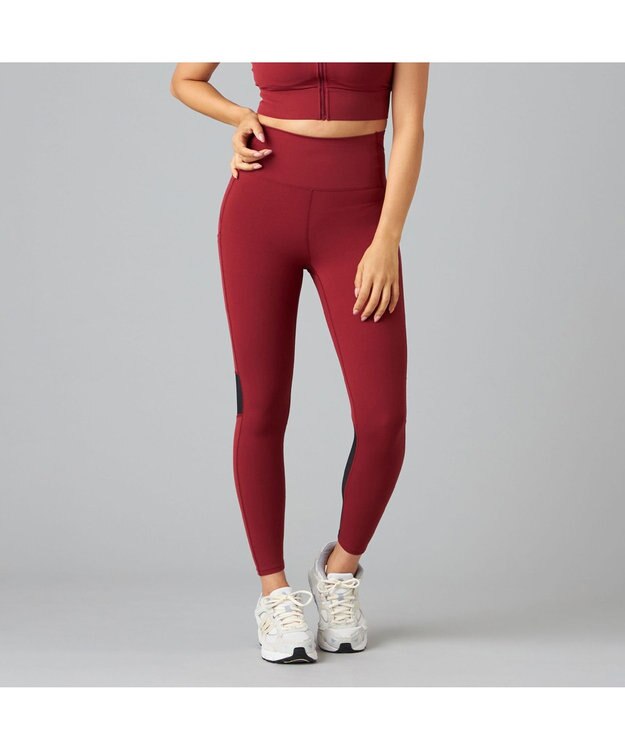 Chacott Chacott BALANCE Boost  メッシュコンビレギンス ワインレッド