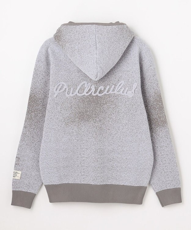 PW CIRCULUS 【手洗い洗濯可】【MEN】グラデーションニットフーディ ゴルフ グレー系