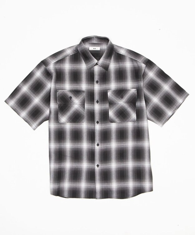 WEGO オンブレチェックシャツ（SS） 柄1