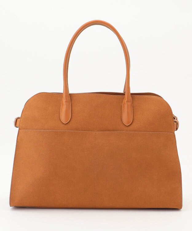 ICB 【A4サイズ収納可】スウェード ボストントート ブラウン系