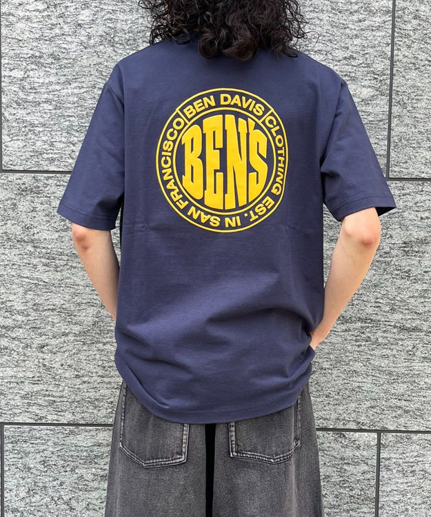 WEGO 【ユニセックス着用ITEM/MLサイズ展開】BENDAVISサークルロゴT（SS） ネイビー