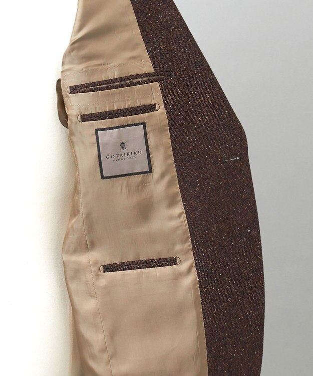 GOTAIRIKU 【MARLANE/マルラーネ】ウールシルク ホームスパン スーツ（ブラウン） ダークブラウン系8