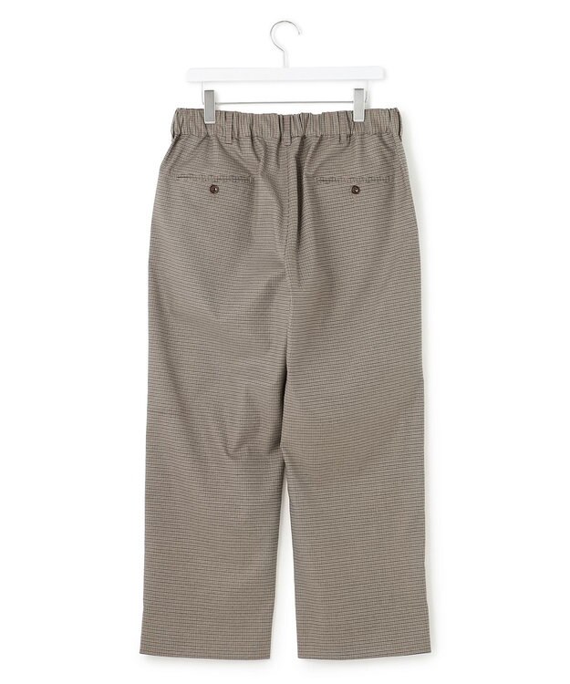 J.PRESS YORK STREET 【UNISEX】クラシックチェック ワイドバギーパンツ キャメル系3