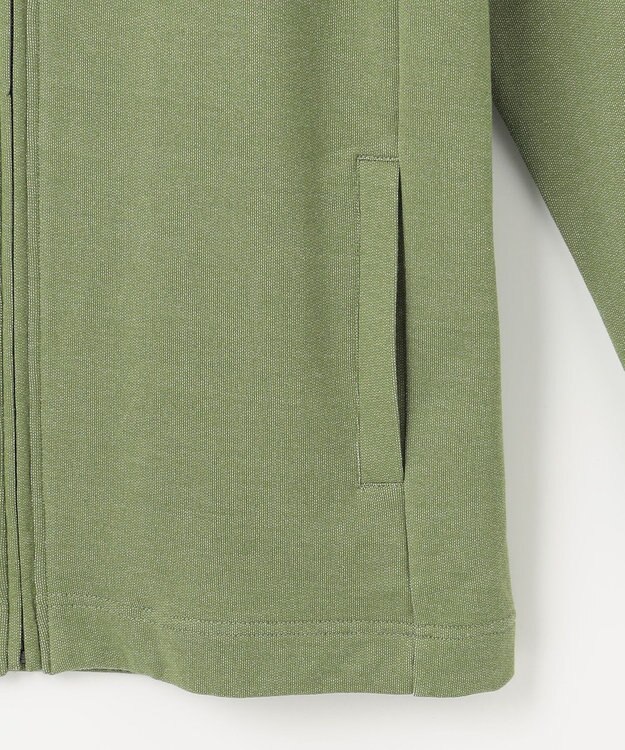 JOSEPH ABBOUD 【オーガニックコットン使用】フルZIPカラー ブルゾン 黄緑系