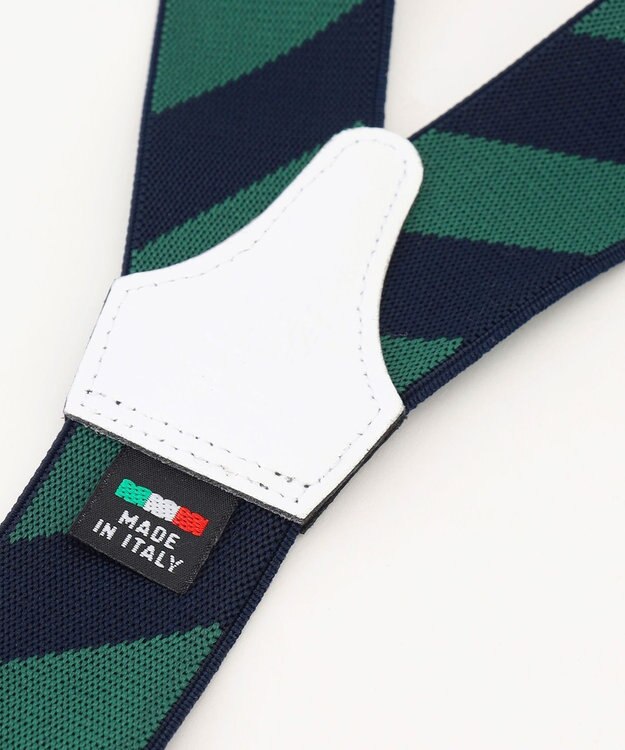 J.PRESS MEN ストライプ サスペンダー ブルー系1