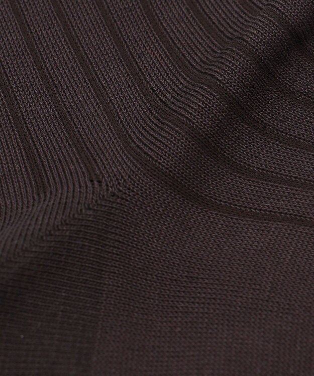 GOTAIRIKU 蒸れにくい/高耐久【日本製/ビジカジ兼用/定番】オリジナル コーデュラ混 リブソックス ダークブラウン系