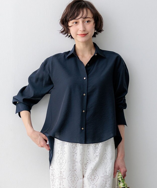 23区 【先行予約】シアータンブラー ファンクショナル シャツ ネイビー系