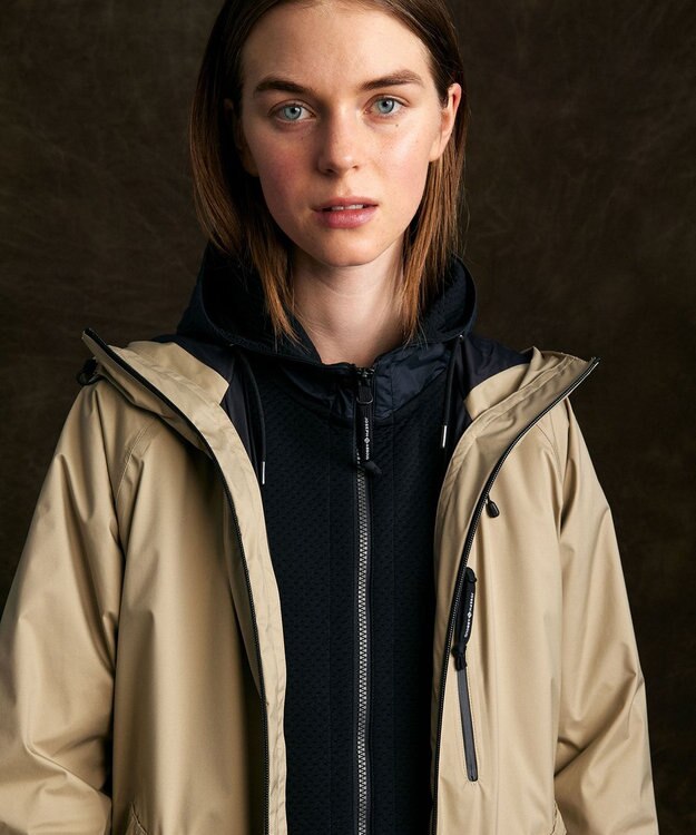 JOSEPH ABBOUD MOUNTAIN 【雑誌掲載/防風/撥水/ライナードッキング対応】 ミズノコラボWIND STOPPER BY GORE-TEX LABSパーカー ベージュ系
