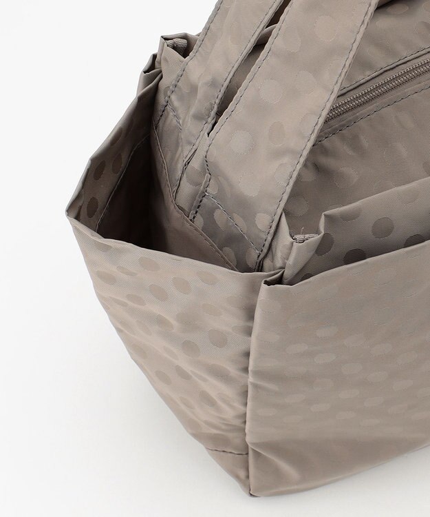 Y'SACCS 【Y’SACCS vous et】ドットジャカードトート Mサイズ グレージュ