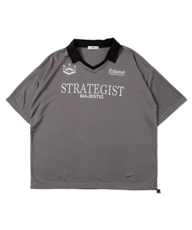 WEGO 【ユニセックス着用ITEM/MLサイズ展開】ドロストゲームシャツプルオーバー グレー