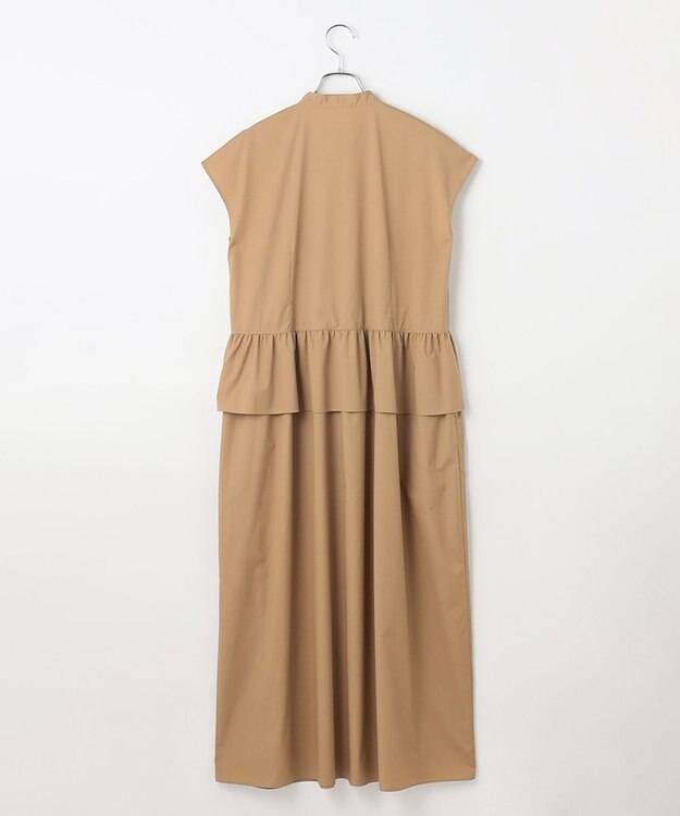 #Newans 【洗える】ラウンドフリルワンピース キャメル