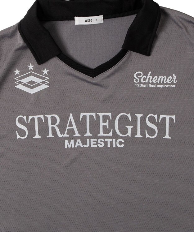 WEGO 【ユニセックス着用ITEM/MLサイズ展開】ドロストゲームシャツプルオーバー グレー