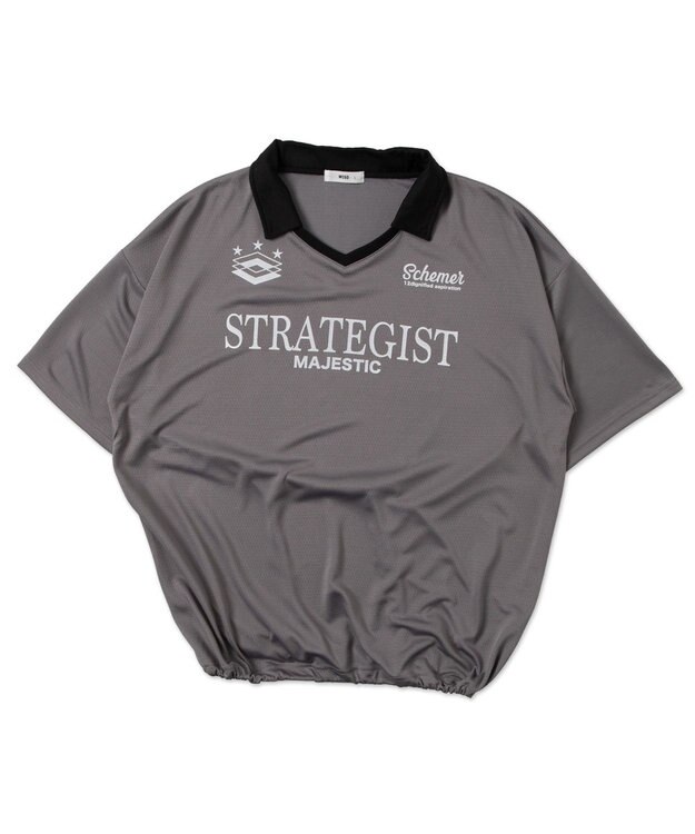 WEGO 【ユニセックス着用ITEM/MLサイズ展開】ドロストゲームシャツプルオーバー グレー