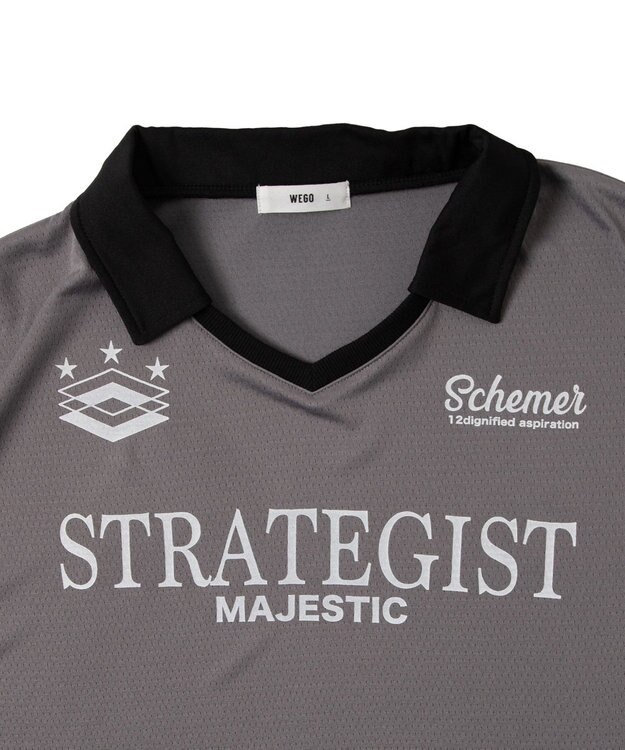 WEGO 【ユニセックス着用ITEM/MLサイズ展開】ドロストゲームシャツプルオーバー グレー