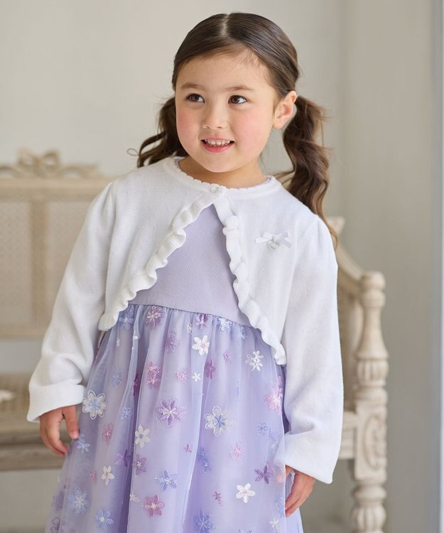 ANY KIDS ニットカーディガン オフホワイト