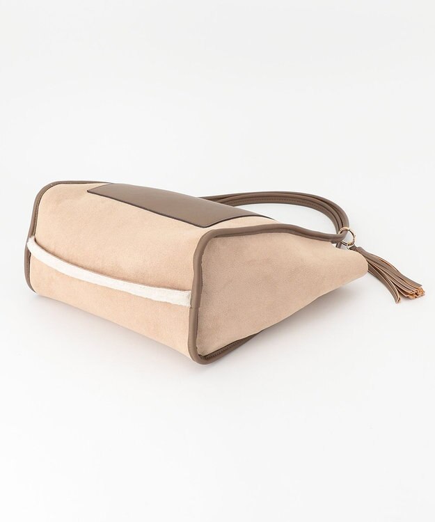 united bamboo フェイクボアリバーシブルトート ベージュ系