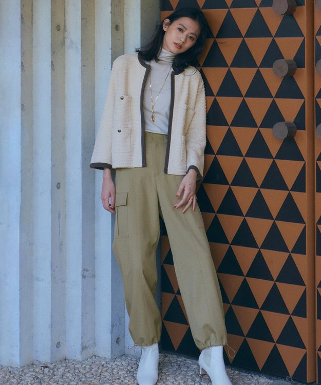 Feroux 【ONWARD CROSSET MAG掲載】パラシュートカーゴ パンツ カーキ系