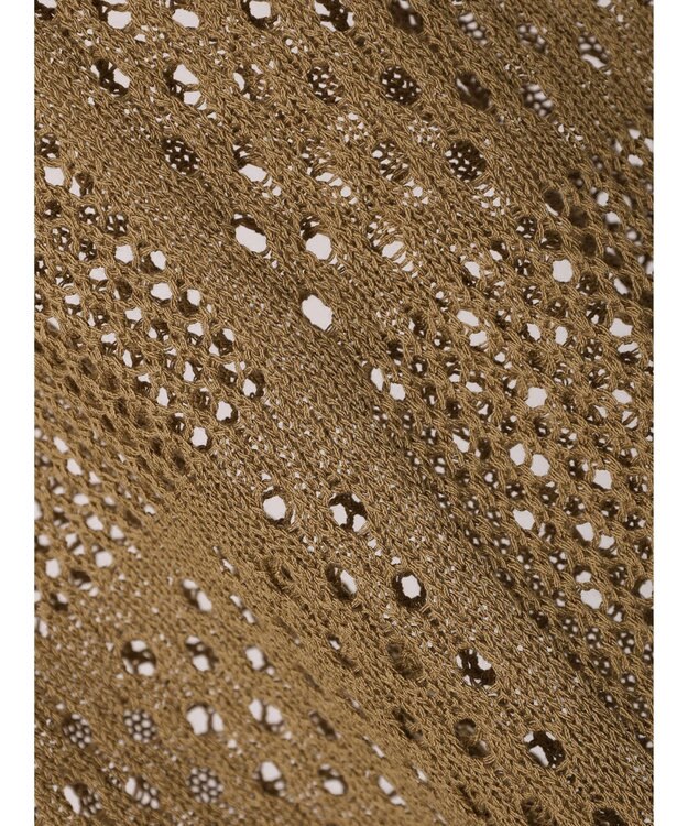 Green Parks ２ＷＡＹ透かし編みニットプルオーバー Beige