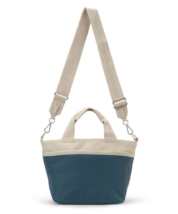 LeSportsac SMALL BUCKET TOTE/ブルーインディゴ/ベージュ ブルーインディゴ/ベージュ