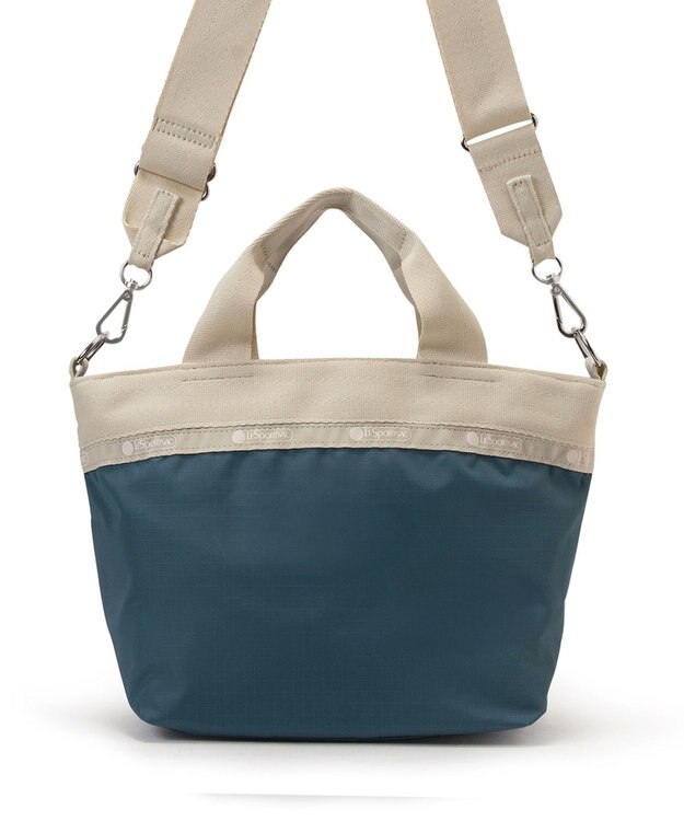 LeSportsac SMALL BUCKET TOTE/ブルーインディゴ/ベージュ ブルーインディゴ/ベージュ