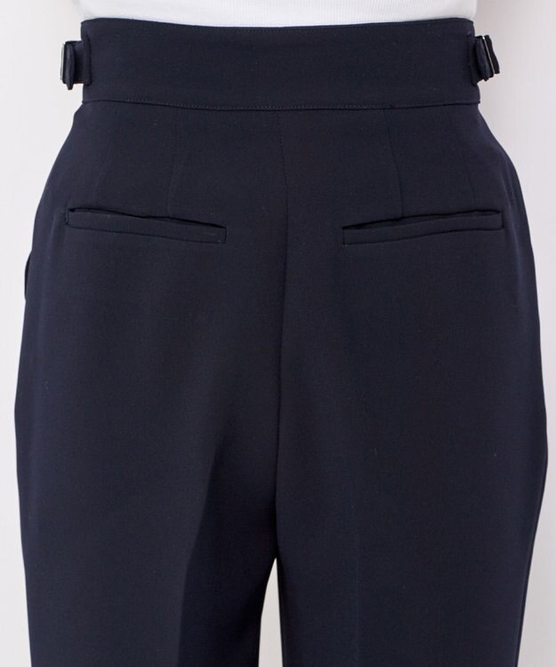 uncrave ウォッシャブル ダブルクロス パンツ ネイビー