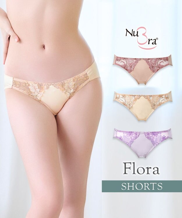 BRADELIS New York 【NuBra】フローラ ショーツ デザインヌーブラ ピーチ