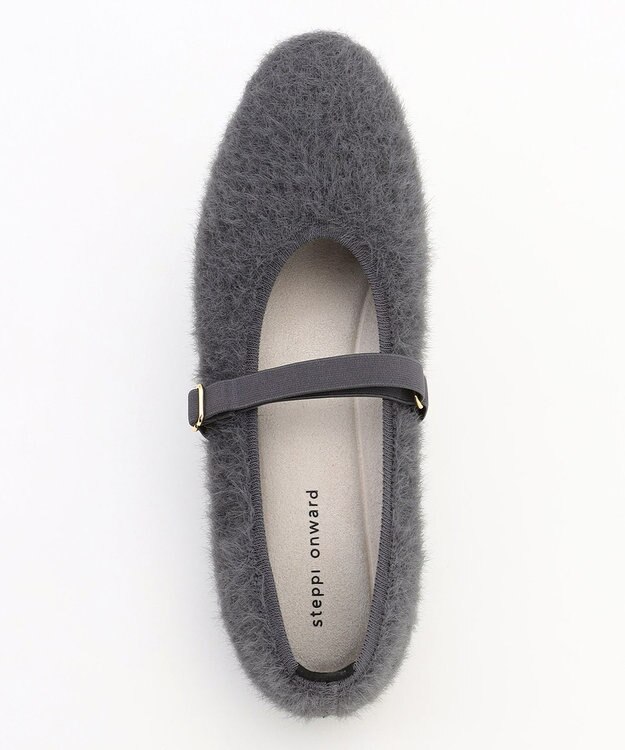 steppi 【VERY掲載 / 洗える / 撥水】ラウンドファー パンプス グレー