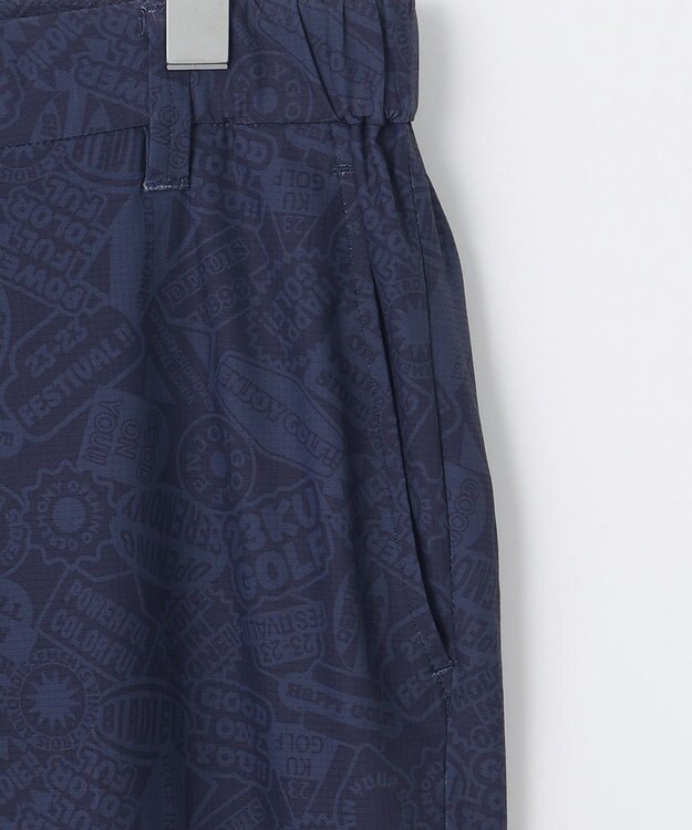 23区GOLF 【MEN】ステッカー柄プリント パンツ ネイビー系4